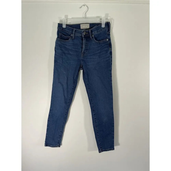 Everlane Women’s‎ The Mid Rise Size 28 Leg Ankle Jeans Blue Wash Skinny - Picture 1 of 7
